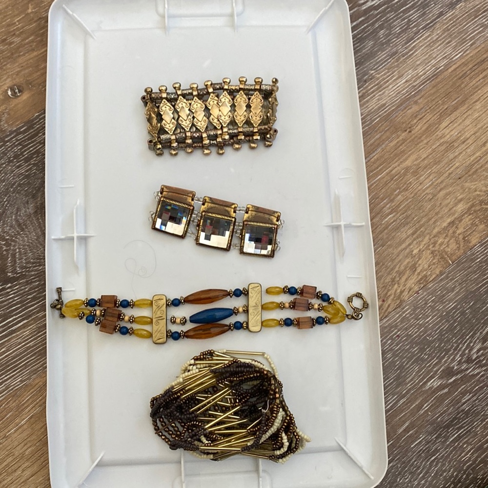 4 costume jewelry bracelets